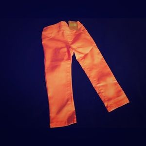 Salmon colored kids jeans